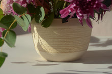 Load image into Gallery viewer, White Stone Boucle Vase
