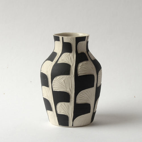 Graphic Ginkgo Vase