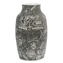 Load image into Gallery viewer, Pelican Pear Illustrated Vase