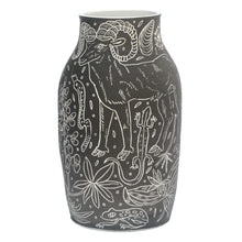 Load image into Gallery viewer, Ram Bear Illustrated Vase