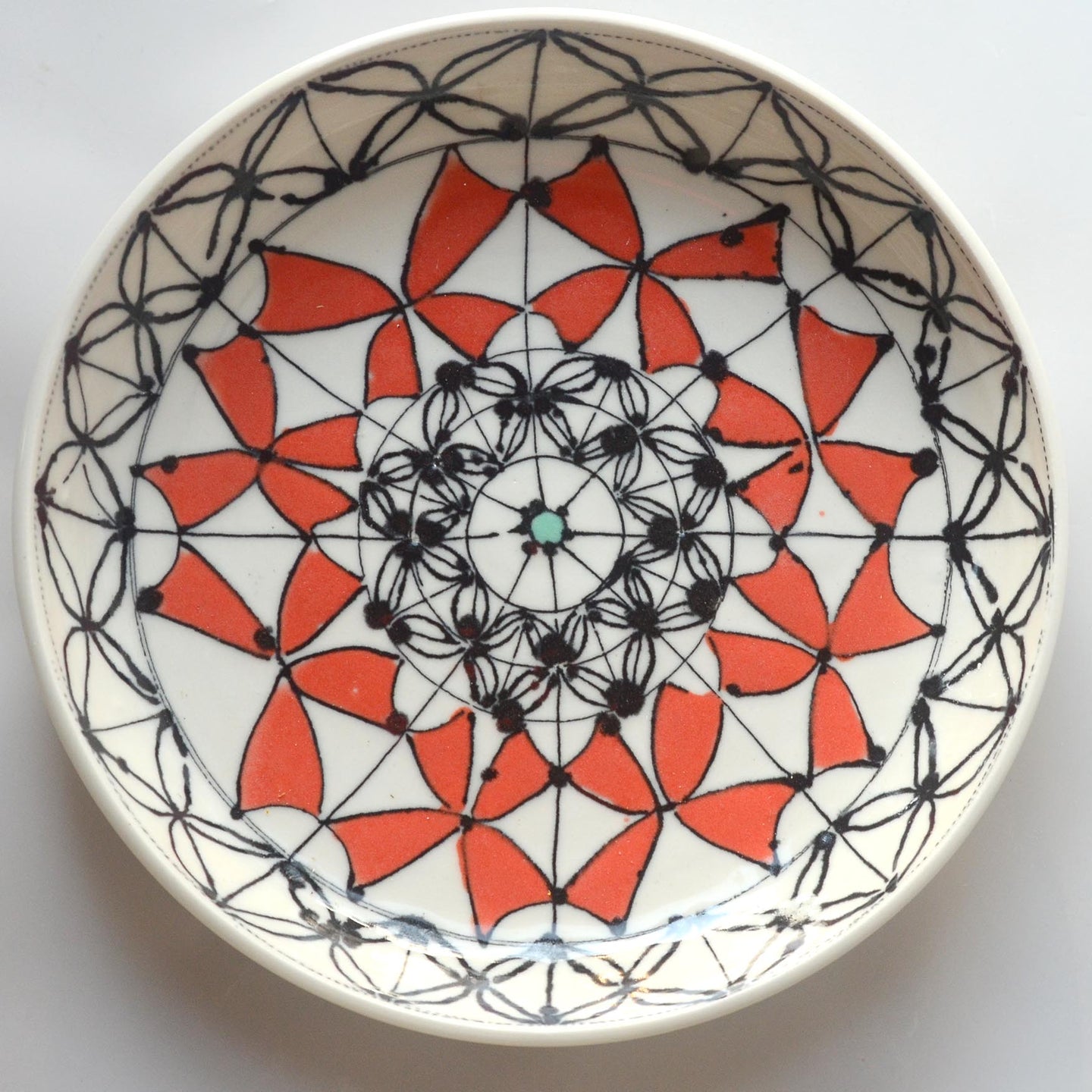 Red Puzzle Plate