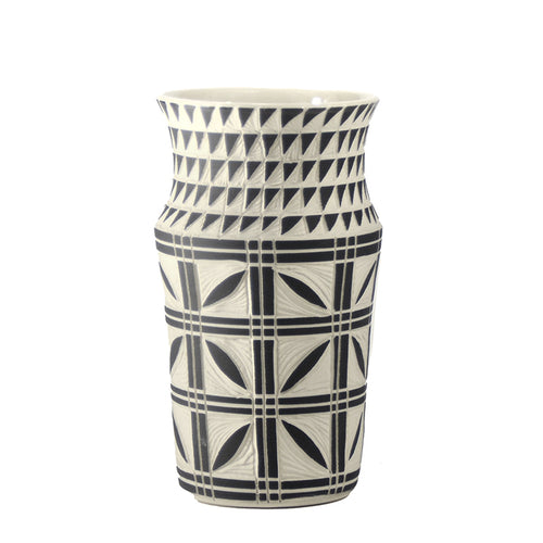 Light Grid Triangle Vase
